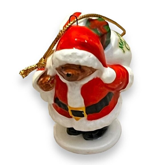 Paddington Bear Santa Claus 3” Christmas Ornament Vintage 1984 - Picture 2 of 9